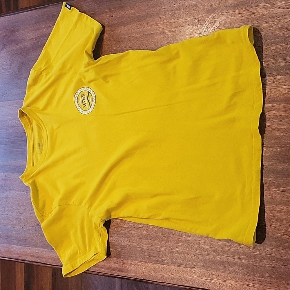 Unisex Vans off the Wall Tee size Small.  Gold-Yellow